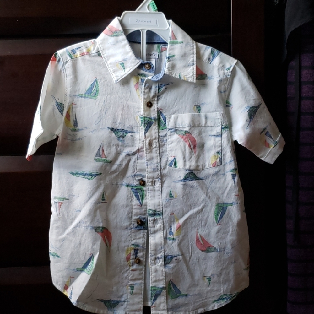 Kids nautical button down